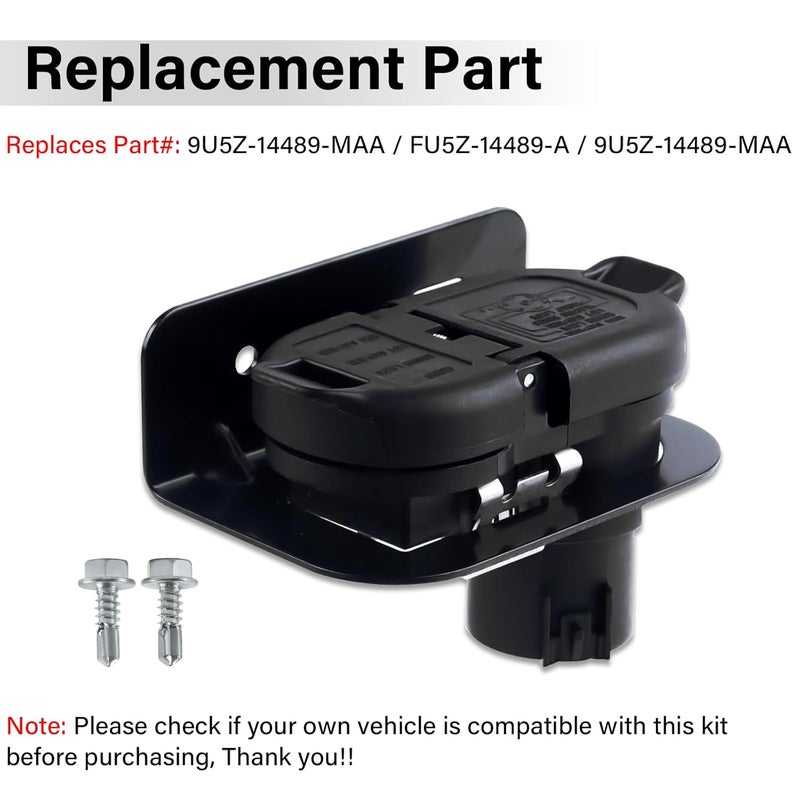 ROOTMUTIFY Trailer Brake Harness Towing 7-Pin Round / 4-Pin Flat Plug Connector for 2009-2023 Ford F150 F250 F350 Trailer Connector 9U5Z-14489-MAA - Image 3
